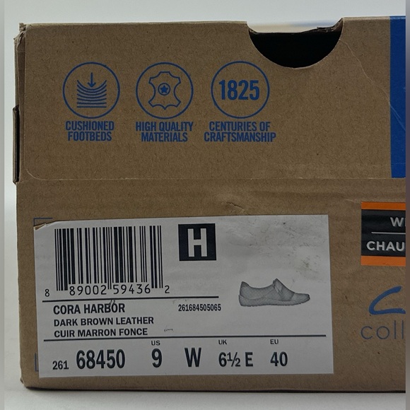 Clarks Cora Harbor Womens 9 Wide Brown Leather Shoes Casual Slip On Zip 26168450 - Picture 9 of 9